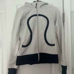 VINTAGE lululemon athletica Light Grey, Navy, and Plum Full-Zip Scuba